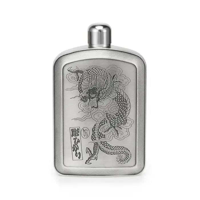 Stylish Limited Edition Dragon Pewter Hip Flask 150 ML