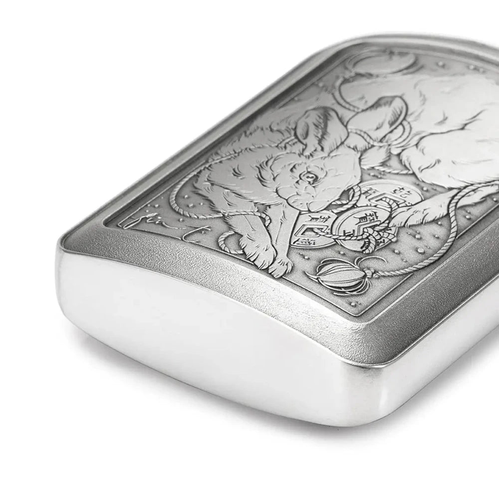 Stylish Limited Edition Fin Hare Pewter Hip Flask 150 ML