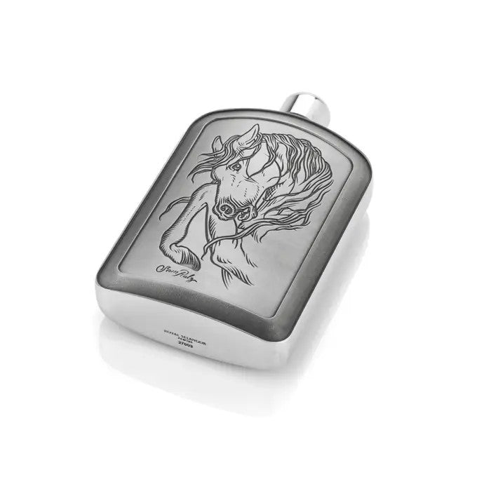 Stylish Limited Edition Rulz Stallion Pewter Hip Flask 150 ML