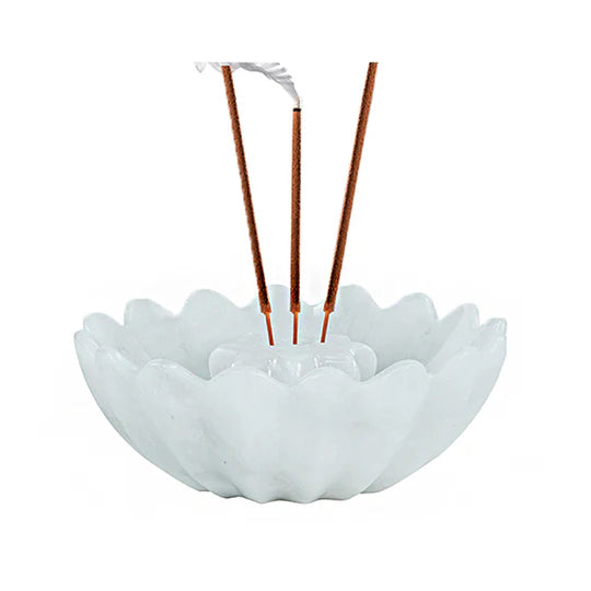 Stylish Marble Palo Santo Incense Holder - White