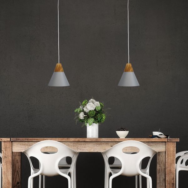 Stylish Metal Conical Pendant Light (Available in 2 Colors)