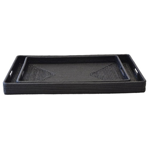 Stylish Rattan Tray Rectangle (Available in 2 Sizes)