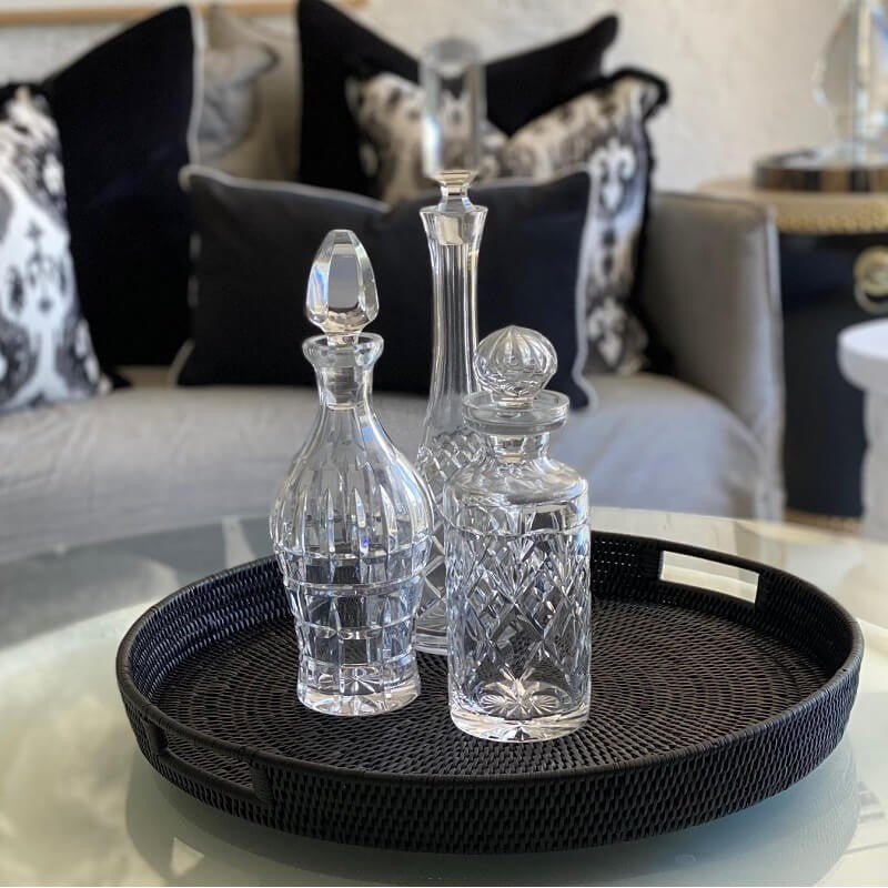 Stylish Rattan Tray Round (Available in 2 Sizes)