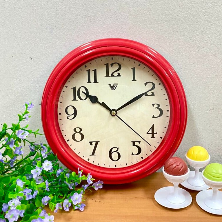 Stylish Ripple Frame Wall Clock 22cms (Available in 3 colors)