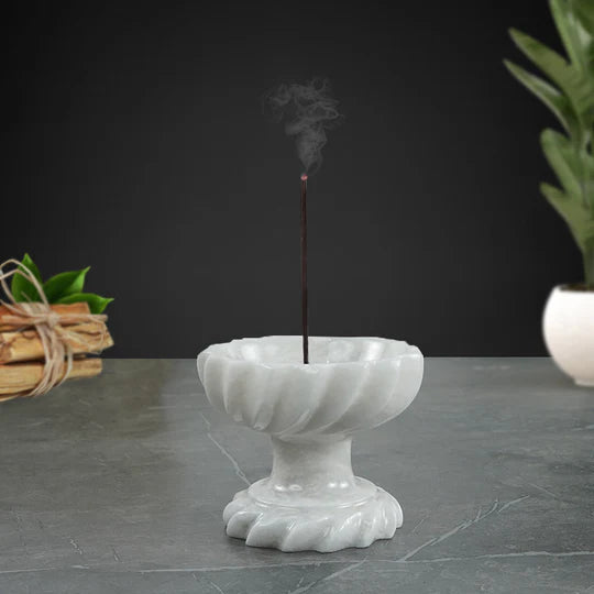 Stylish Sophisticated Incense Holder - White