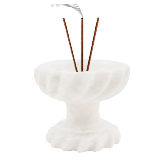 Stylish Sophisticated Incense Holder - White