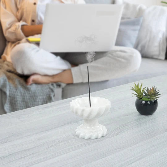 Stylish Sophisticated Incense Holder - White