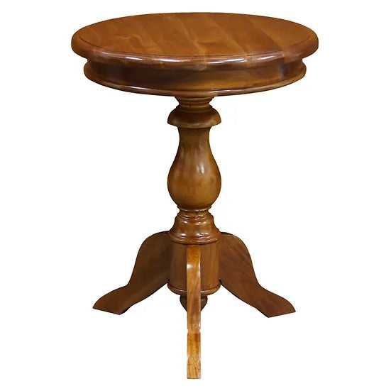 Stylish Utility Round Wine Table - Light Brown