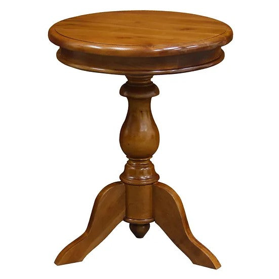 Stylish Utility Round Wine Table - Light Brown