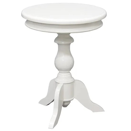 Stylish Utility Round Wine Table - White