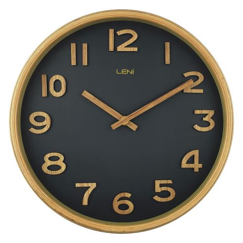 Stylish Wall Clock 25.5cm - Black