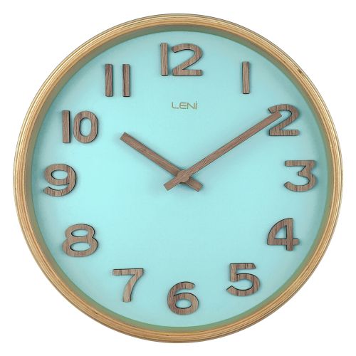 Stylish Wall Clock 25.5cm - Blue