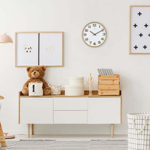 Stylish Wall Clock 25.5cm - White