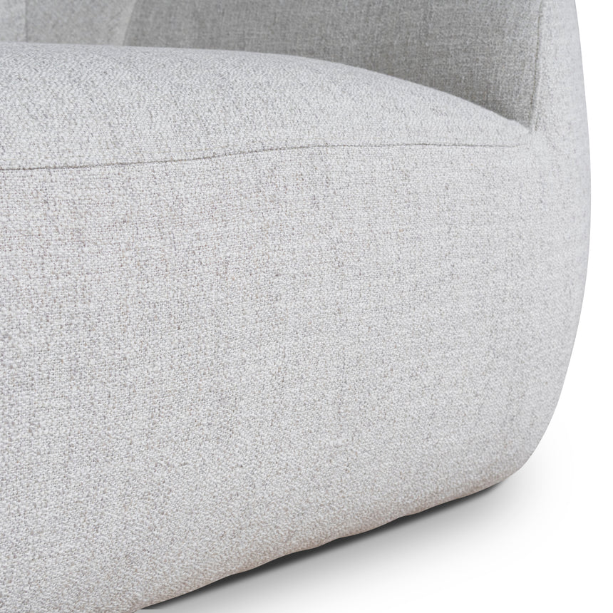 Stylish & Spacious Corner Fabric Sofa - Silver Grey