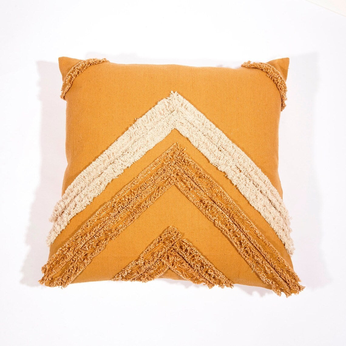 Subtle Sophistication Yellow Cotton Cushion Cover 50 x 50cms