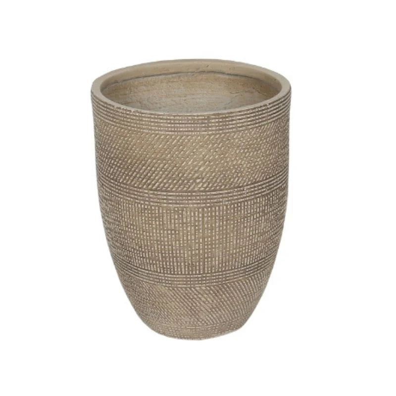 Subtle Textured Contemporary Planter - 43.5cms