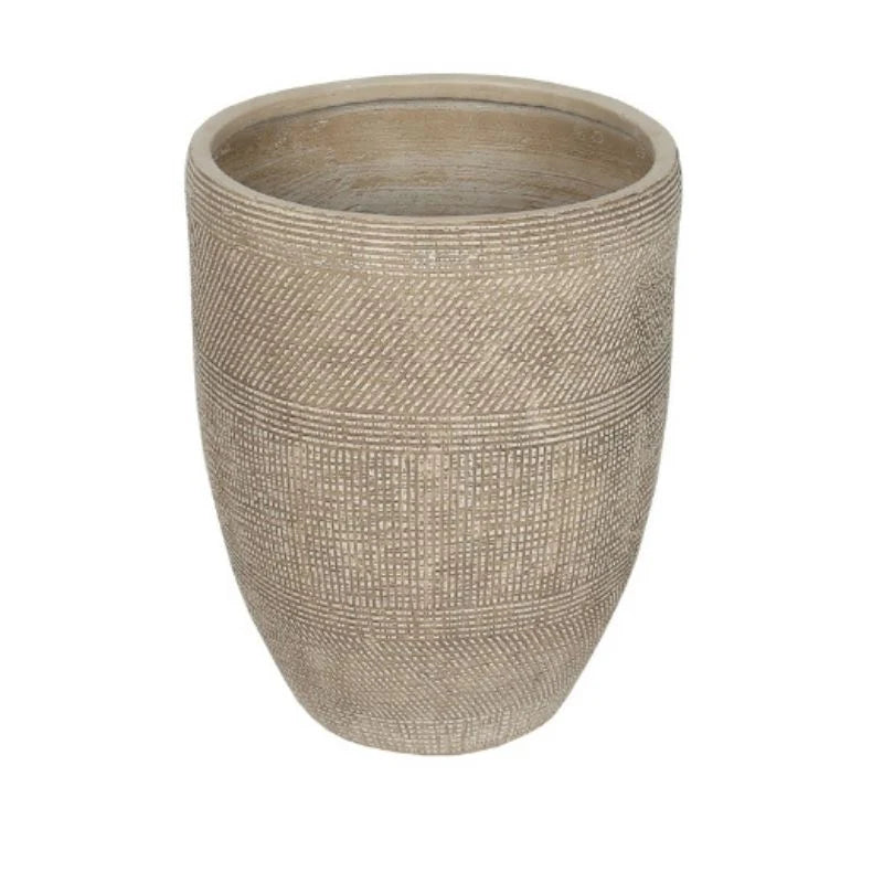 Subtle Textured Contemporary Planter - 49cms