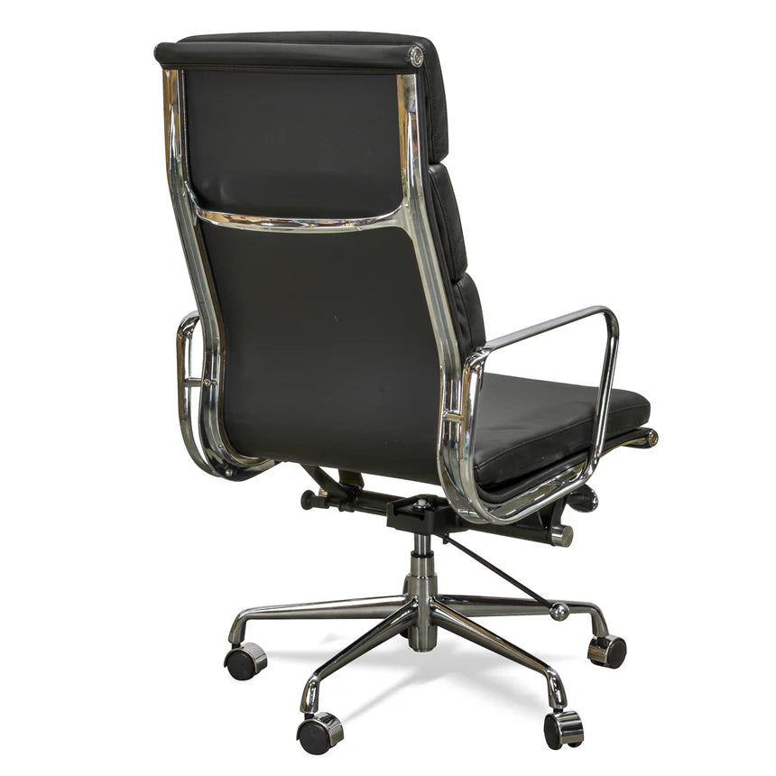 Swivel High Back Office Chair - Black