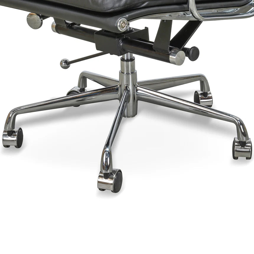 Swivel High Back Office Chair - Black