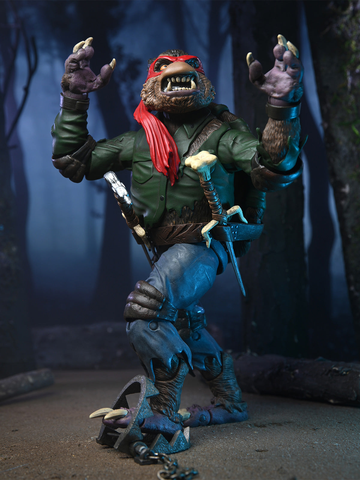 TMNT Ultimate Raphael As The Wolfman & Universal Monsters 7" Action Figurine