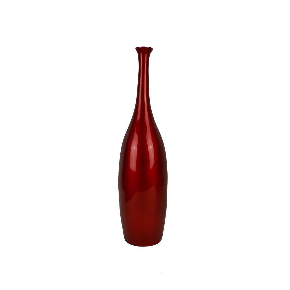 Tall Lacquer Tower Series Vase - Red (Available in 2 Sizes)