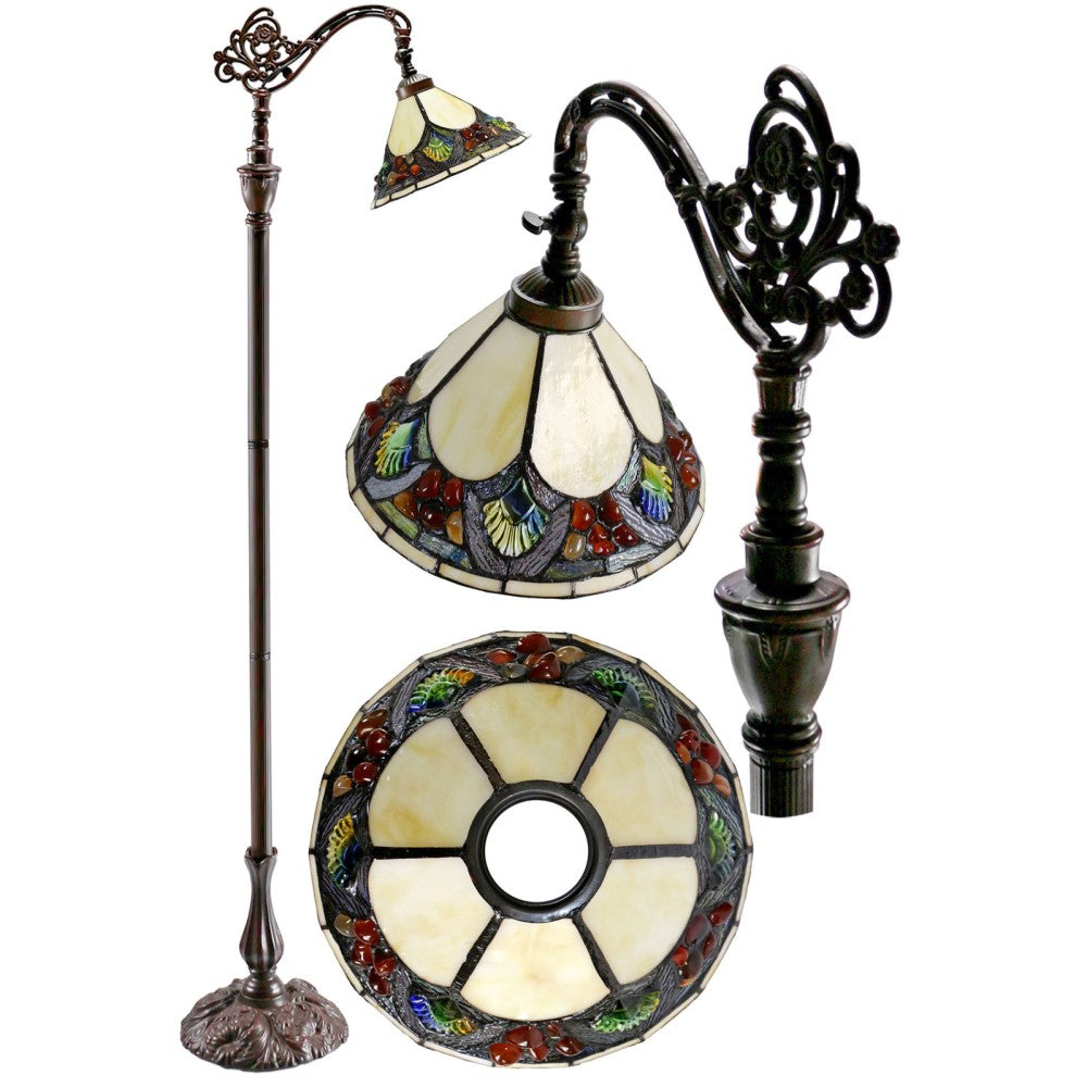 Tansy Tiffany Style Table Lamp - Multi