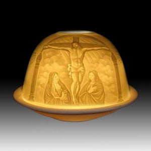 Tea Light Porcelain Candle Holder - Jesus