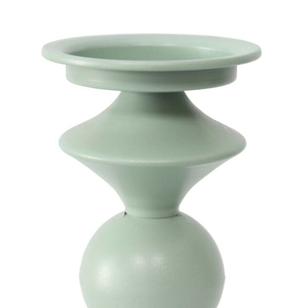 Teal Geo Candle Holder
