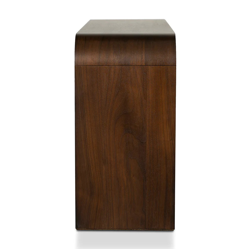 Textured Espresso Walnut Console Table 150cms