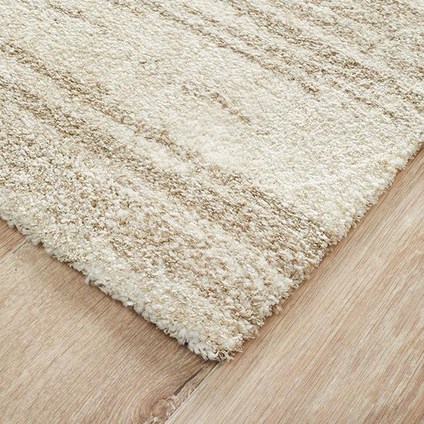 Textured Handwoven Floor Piece Natural Rug - 290x200cms