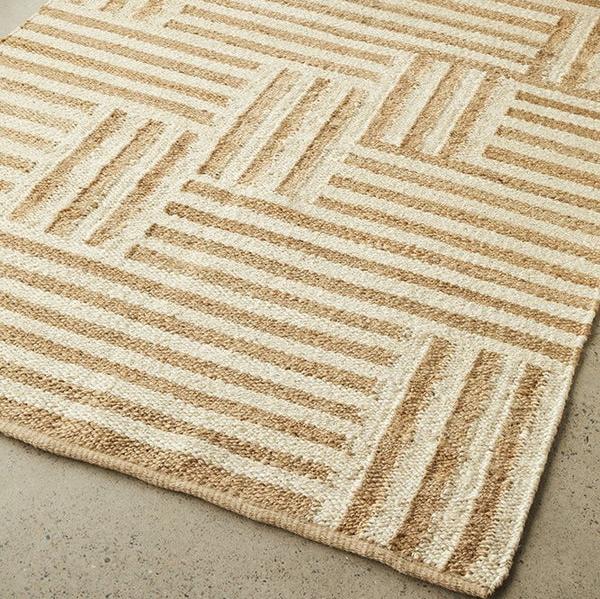 Textured Sahara Arman Natural Rug - 380 x 280cms