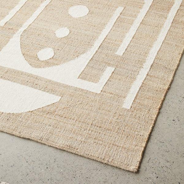 Textured Sahara Zelda Natural Rug - 225 x 155cms