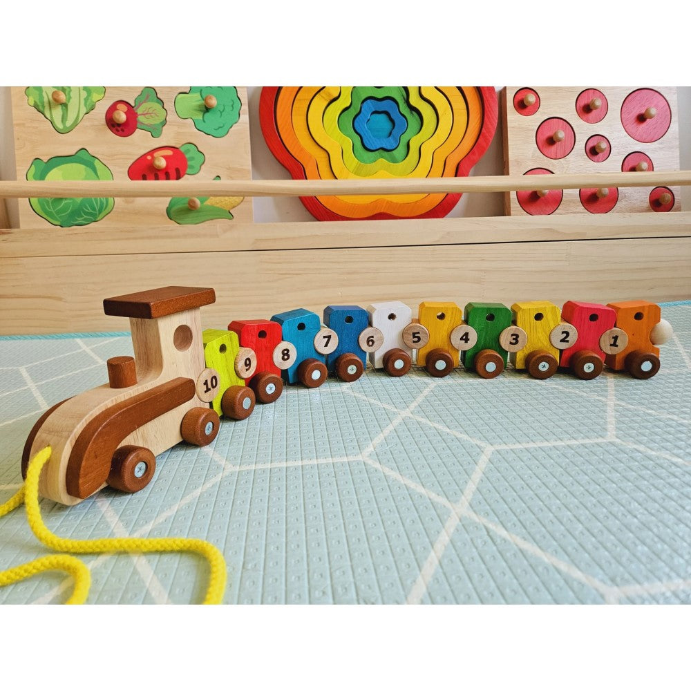 Thread & Ride Montessori Lacing Train Toy