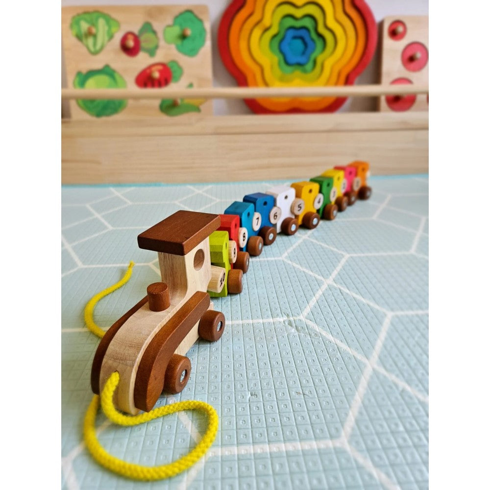 Thread & Ride Montessori Lacing Train Toy
