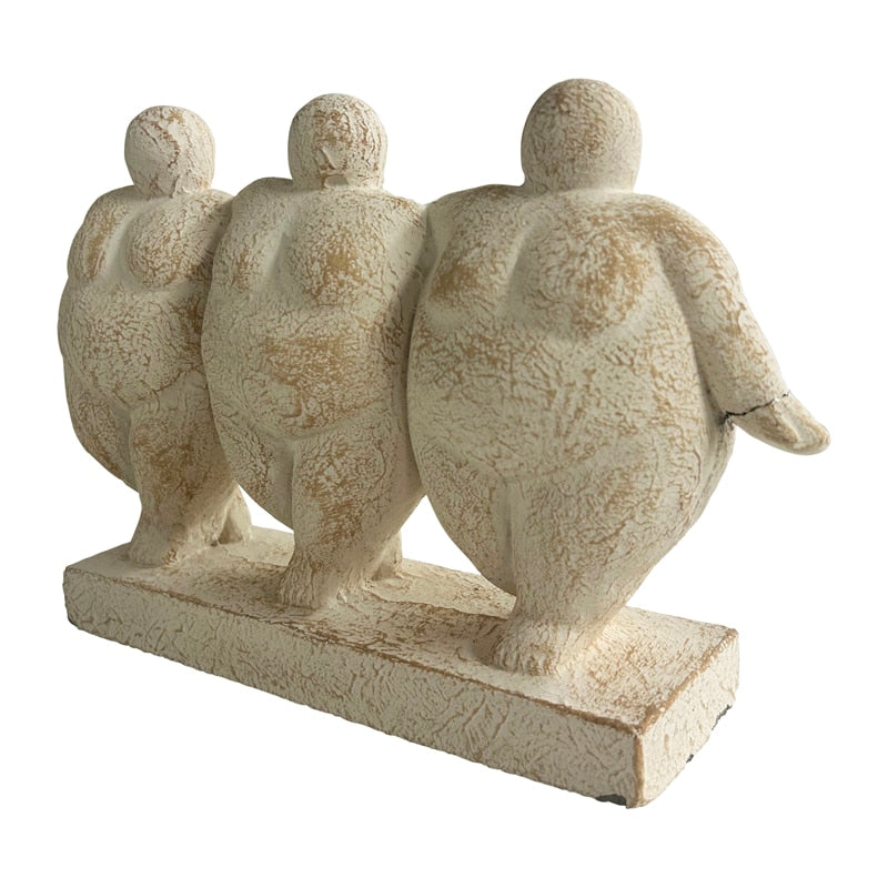 Three Lady Decorative Statue - 29x7x18 cms