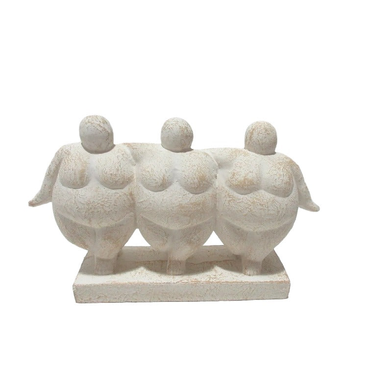 Three Lady Decorative Statue - 29x7x18 cms