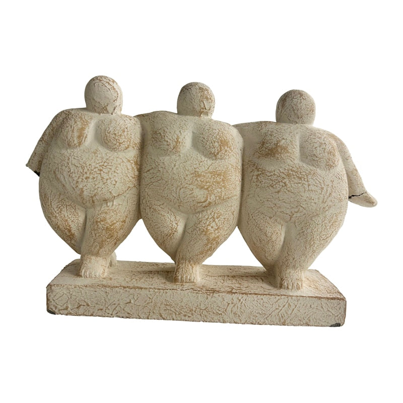 Three Lady Decorative Statue - 29x7x18 cms