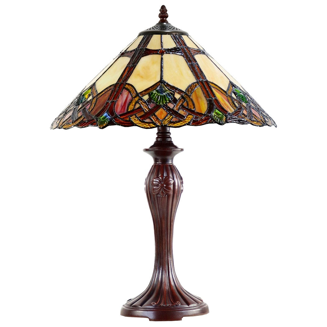 Tiffany Sunset Color Stained Glass Table Lamp