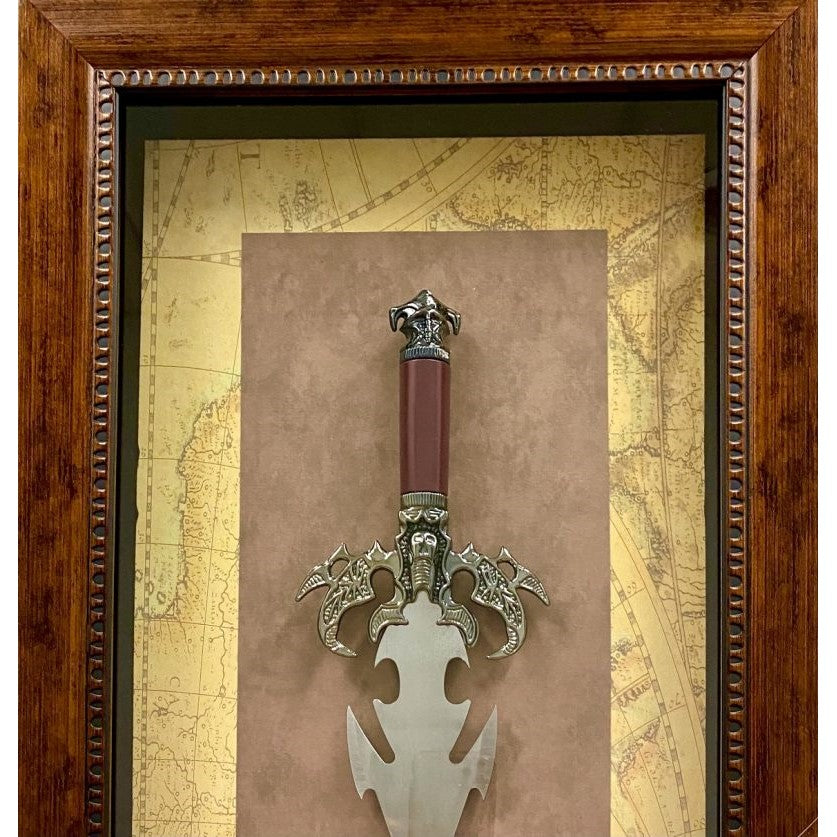 Timber Antique Metal Sword Decor