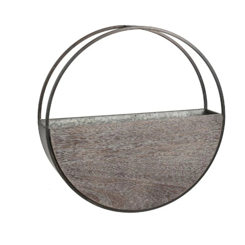 Timber Elemental Wall Planter - 50cms Diameter