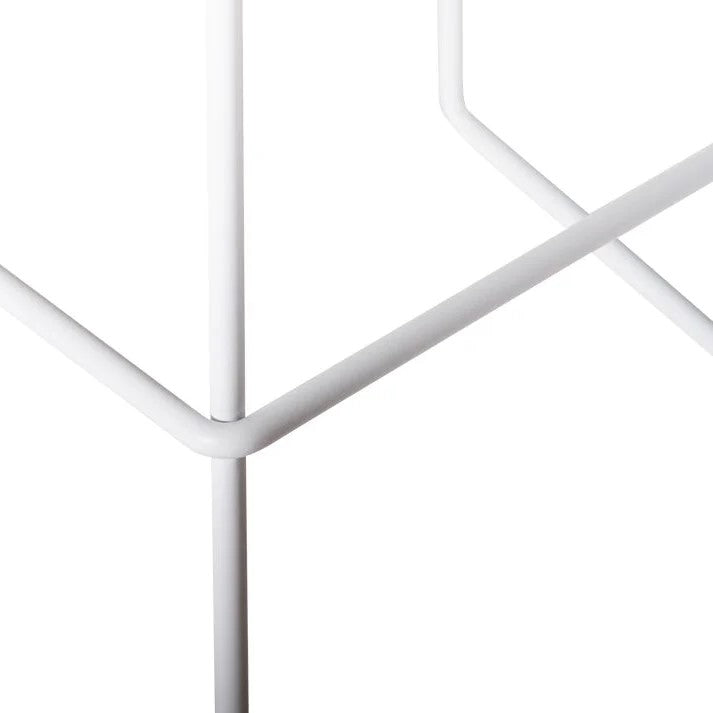 Timber Square Seating White Base High Stool - (Available in 2 Sizes)