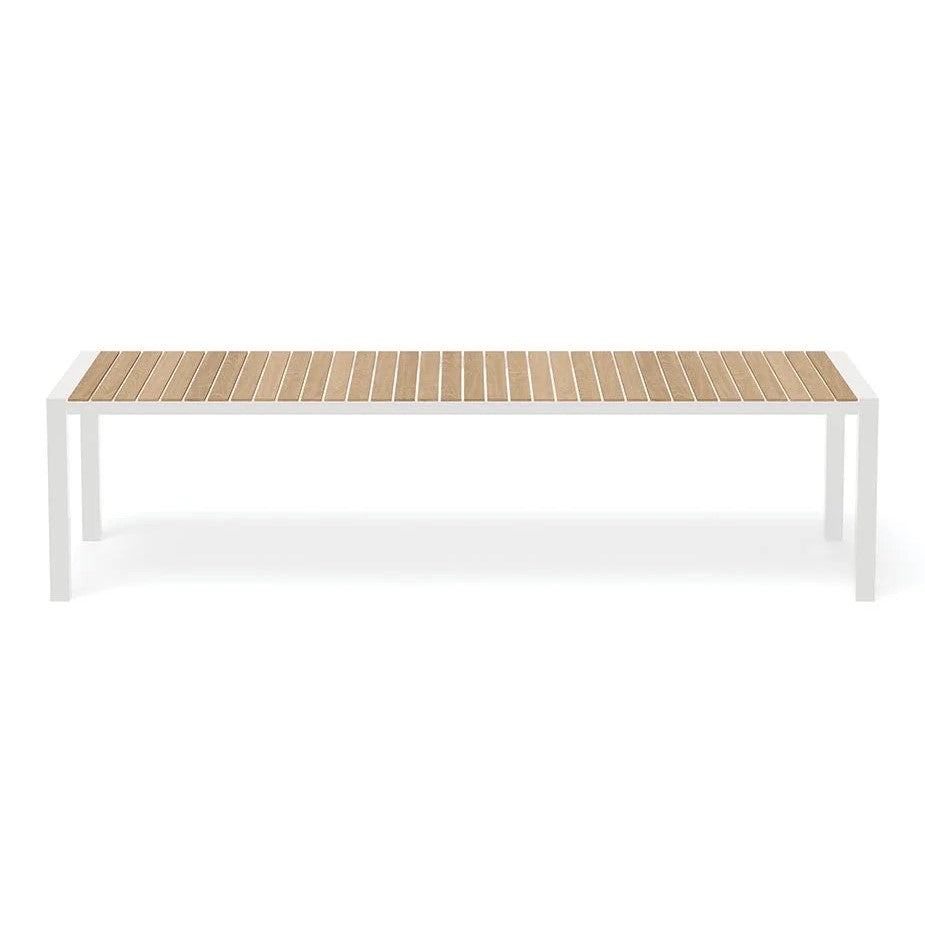Timber Top Metal Outdoor Bench - 300cms (Available in 2 Colors)