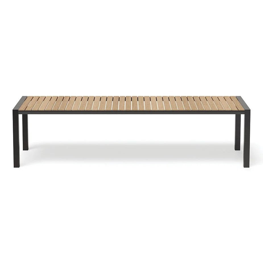 Timber Top Metal Outdoor Bench - 300cms (Available in 2 Colors)