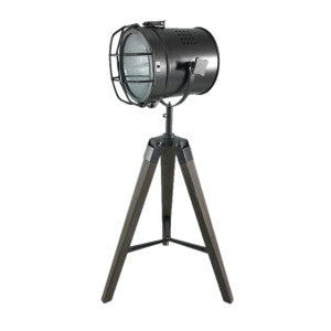 Timber Tripod Spotlight Table Lamp