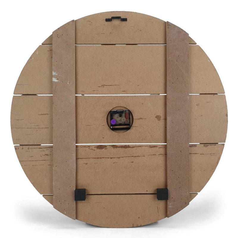 Timber Wood Grain Finish Wall Clock 60cms