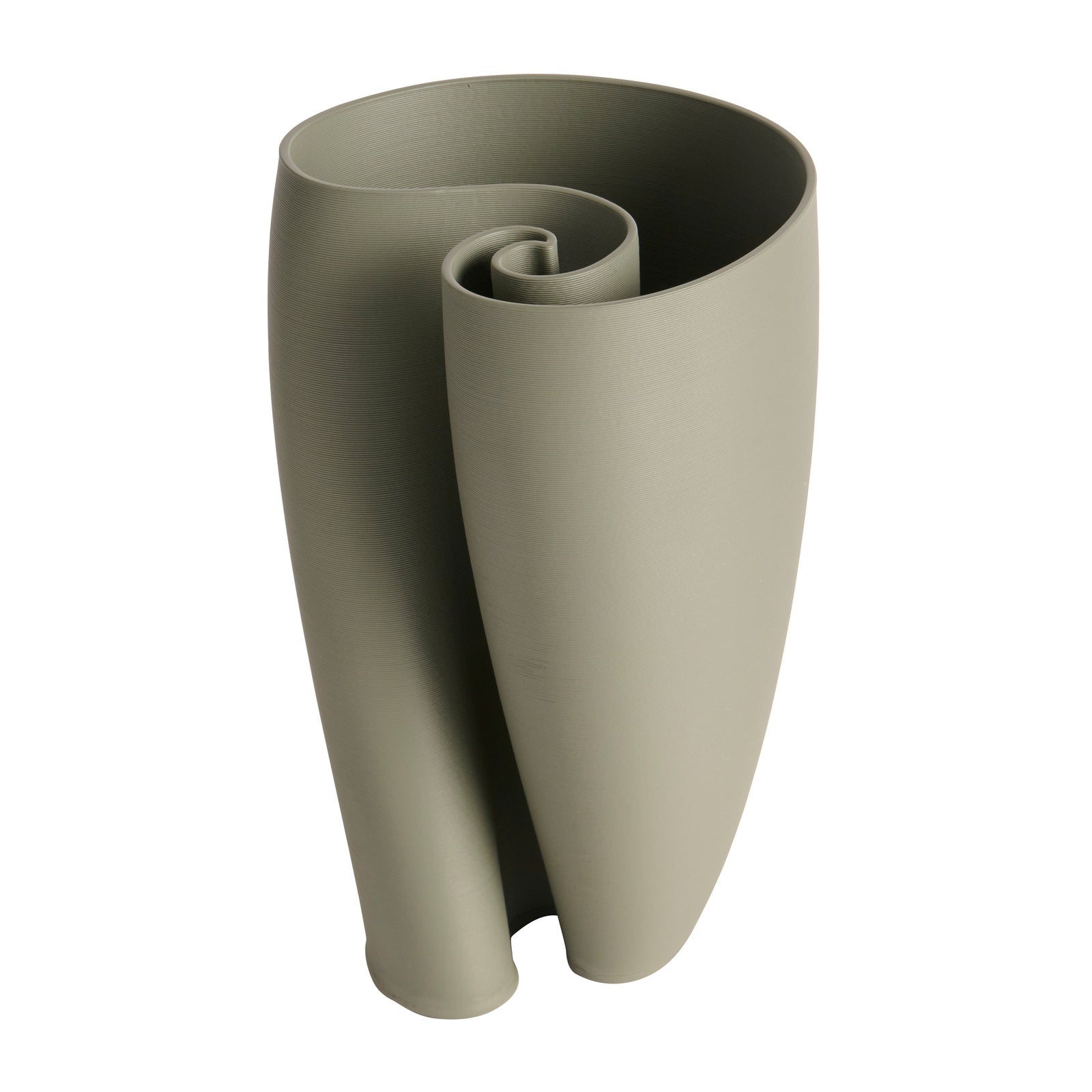 Timeless Appeal Jade Ceramic Vase - 34cms - Olive Green