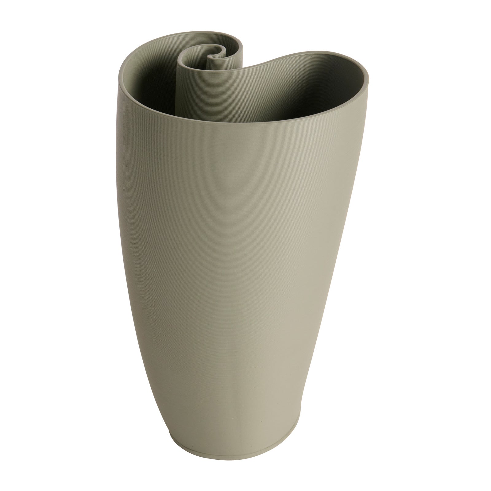 Timeless Appeal Jade Ceramic Vase - 34cms - Olive Green