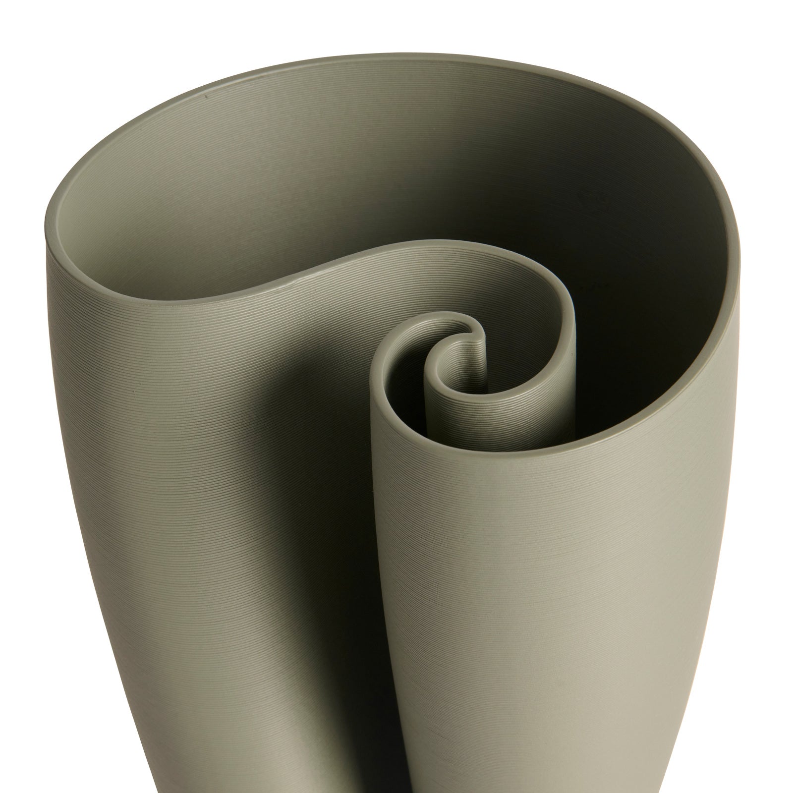 Timeless Appeal Jade Ceramic Vase - 34cms - Olive Green