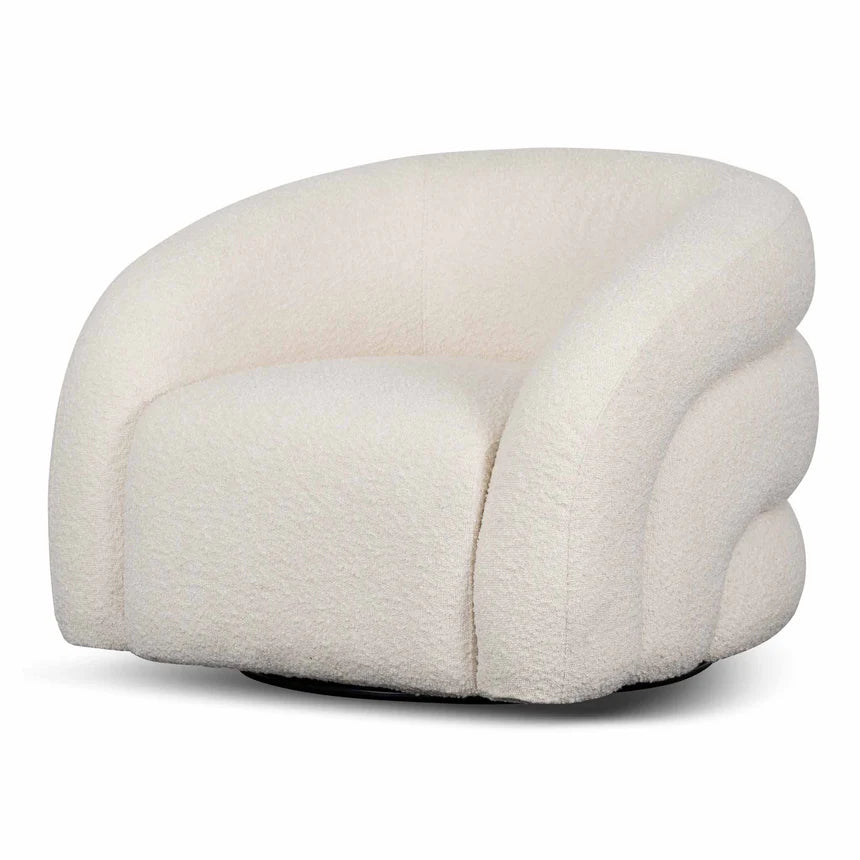 Timeless Armchair - Ivory White Boucle