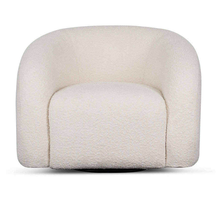 Timeless Armchair - Ivory White Boucle